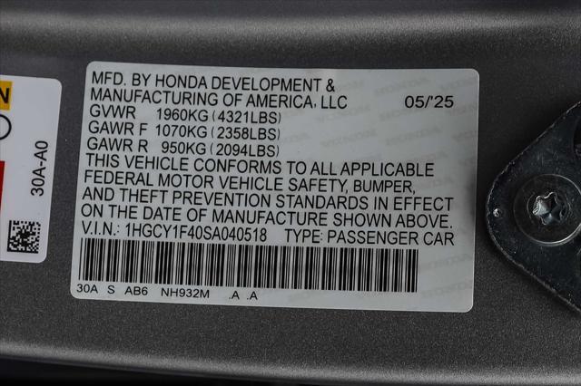 new 2025 Honda Accord car, priced at $30,710