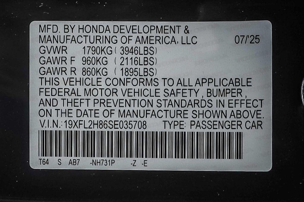 new 2025 Honda Civic car, priced at $27,600