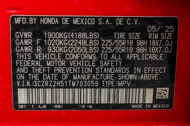 new 2026 Honda HR-V car, priced at $30,395