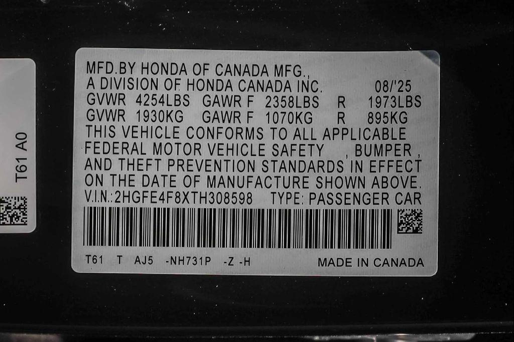 new 2026 Honda Civic Hybrid car, priced at $32,990