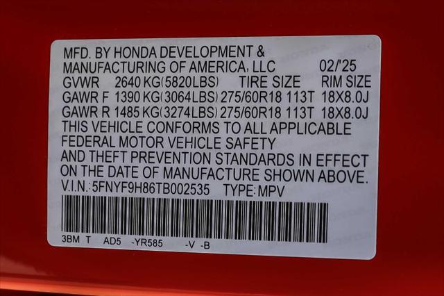 new 2026 Honda Passport car, priced at $54,355