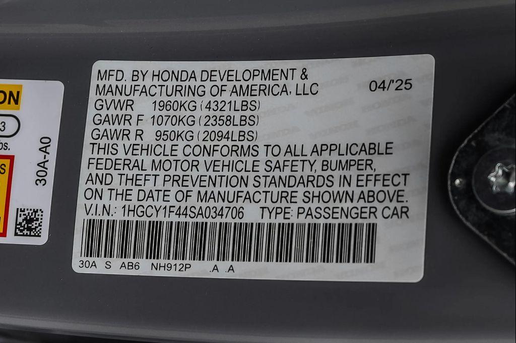 new 2025 Honda Accord car, priced at $30,915