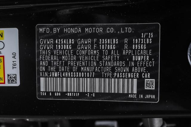 new 2025 Honda Civic Hybrid car, priced at $33,800
