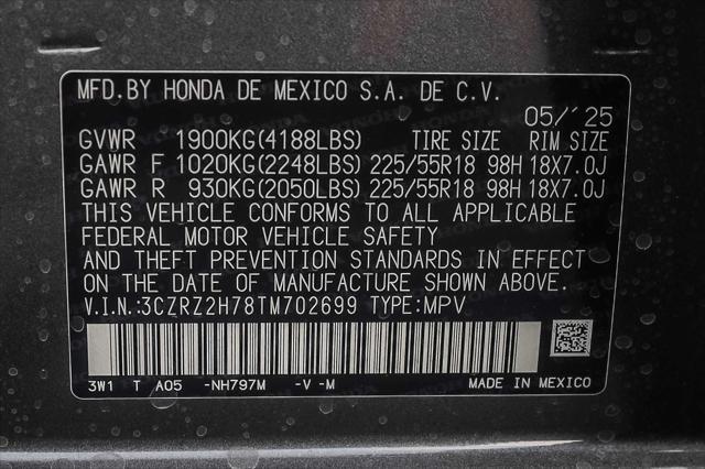 new 2026 Honda HR-V car, priced at $32,445