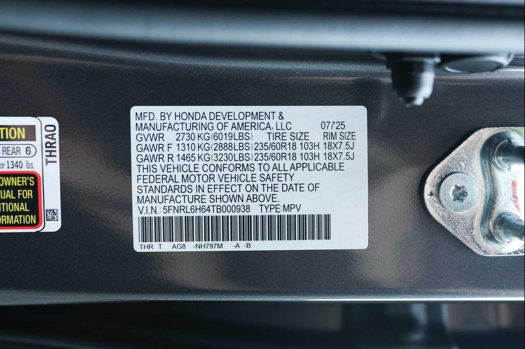 new 2026 Honda Odyssey car, priced at $44,245