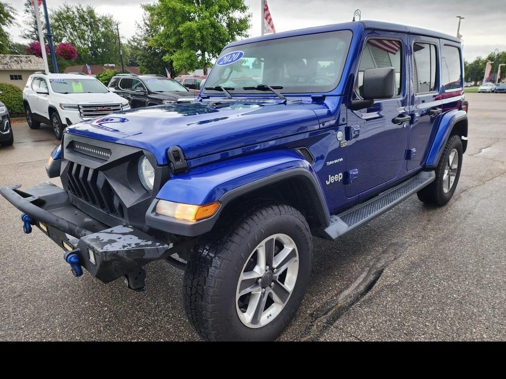 used 2020 Jeep Wrangler Unlimited car, priced at $18,000