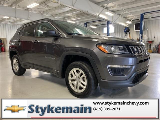 used 2021 Jeep Compass car, priced at $18,231