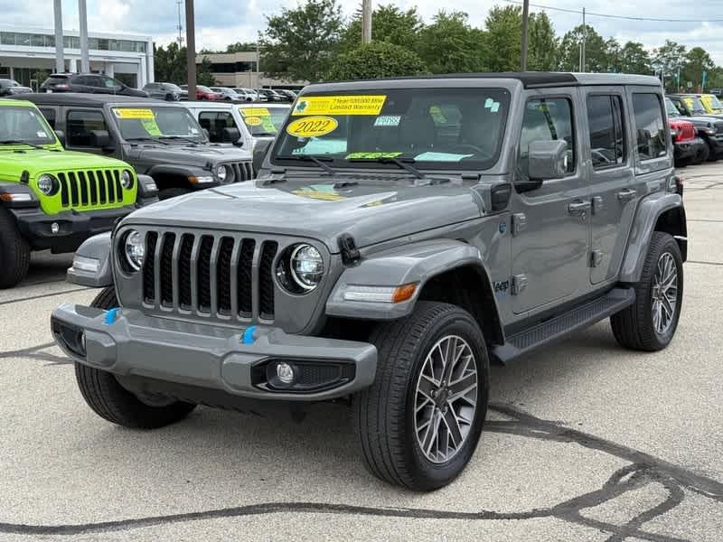 used 2022 Jeep Wrangler Unlimited 4xe car, priced at $38,236