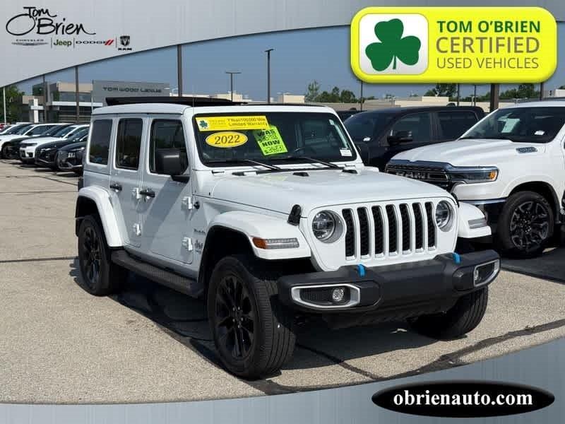 used 2022 Jeep Wrangler Unlimited 4xe car, priced at $34,248