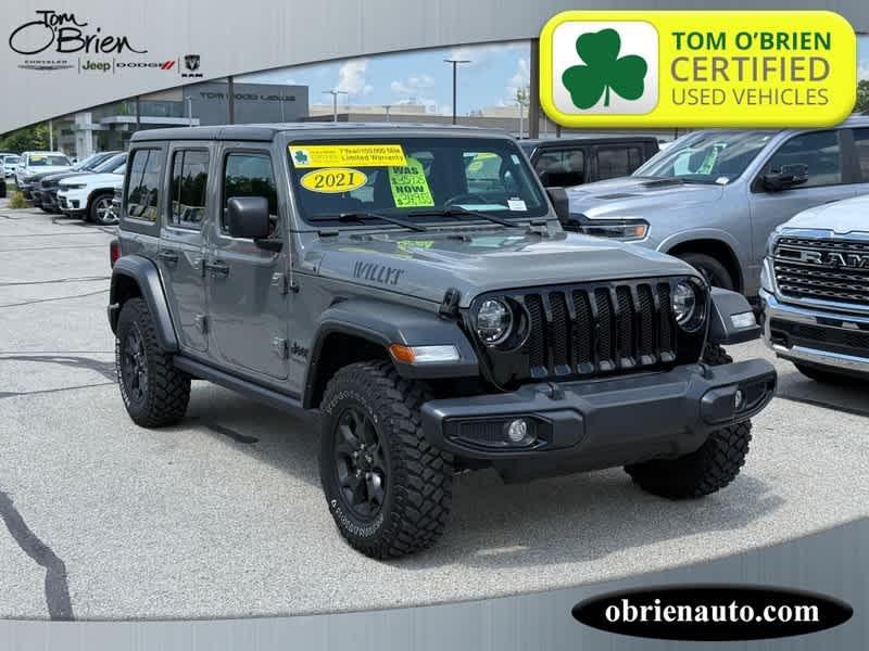 used 2021 Jeep Wrangler Unlimited car, priced at $32,998