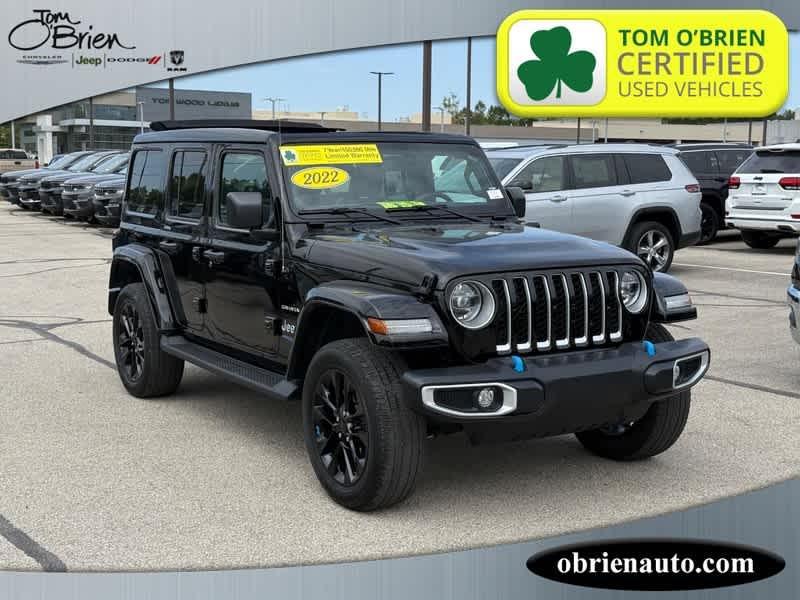 used 2022 Jeep Wrangler Unlimited 4xe car, priced at $36,031
