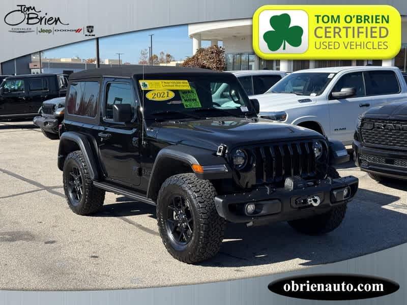 used 2021 Jeep Wrangler car, priced at $28,988
