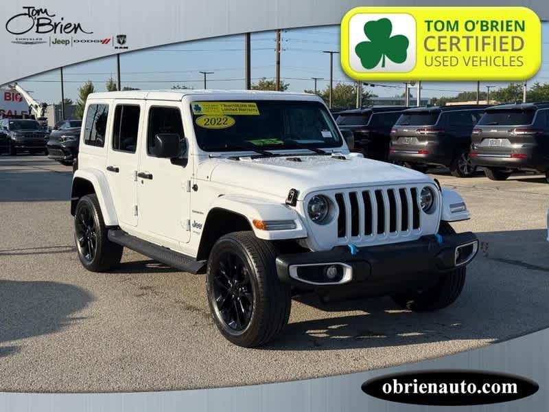 used 2022 Jeep Wrangler Unlimited 4xe car, priced at $34,988