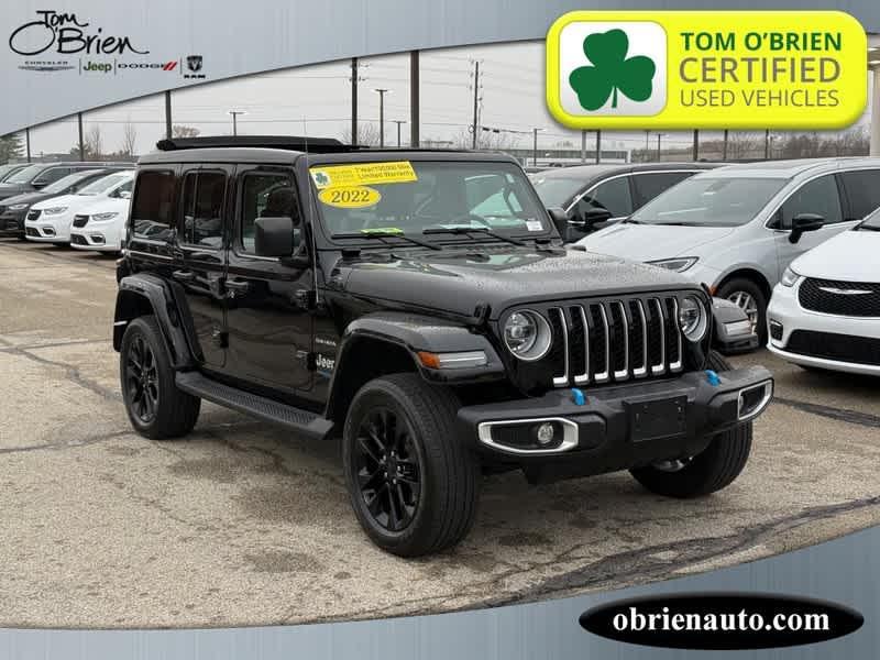 used 2022 Jeep Wrangler Unlimited 4xe car, priced at $42,994