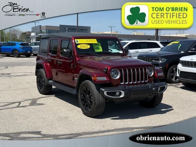 used 2021 Jeep Wrangler Unlimited 4xe car, priced at $33,988