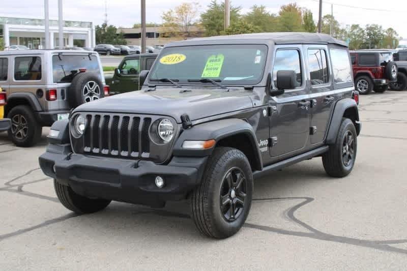 used 2018 Jeep Wrangler Unlimited car, priced at $24,988