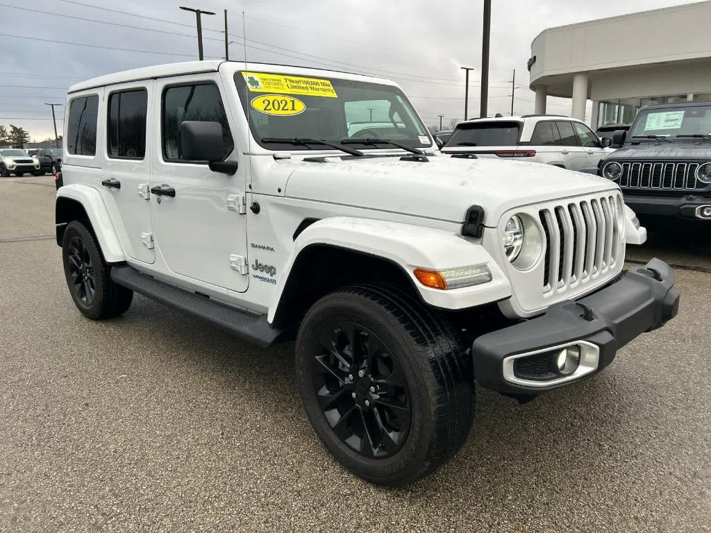 used 2021 Jeep Wrangler Unlimited 4xe car, priced at $34,840