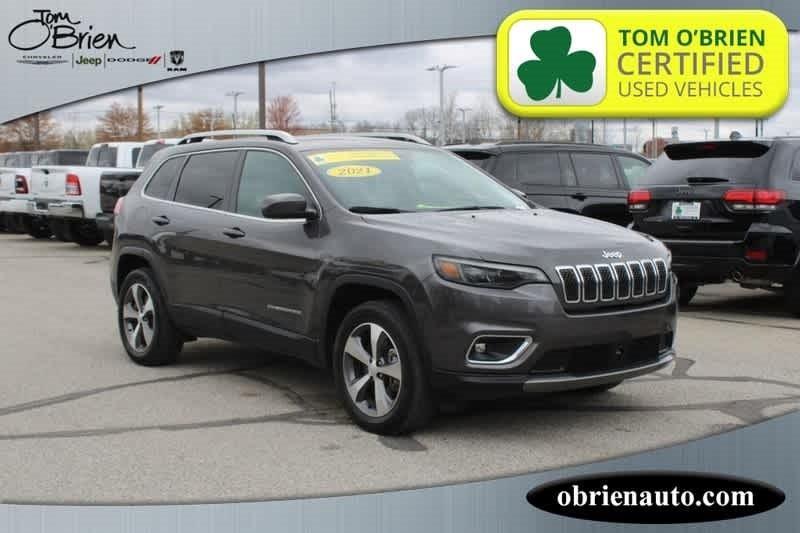 used 2021 Jeep Cherokee car, priced at $27,610
