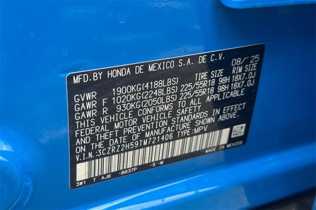 new 2026 Honda HR-V car, priced at $31,405