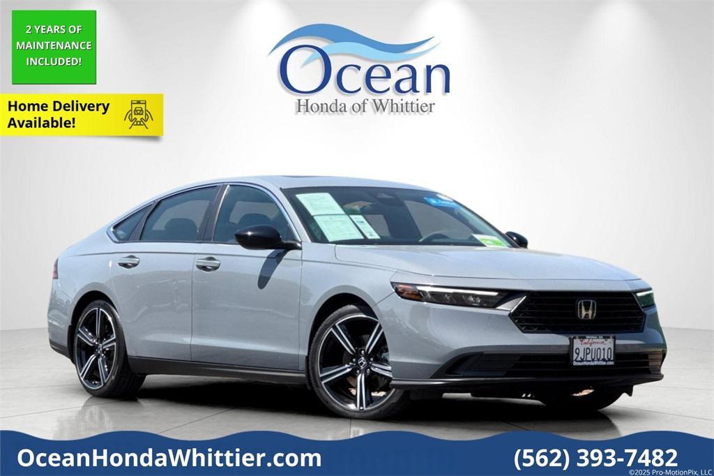 used 2024 Honda Accord Hybrid car, priced at $27,105