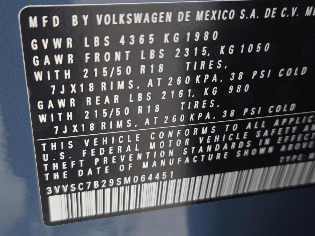 new 2025 Volkswagen Taos car, priced at $29,040