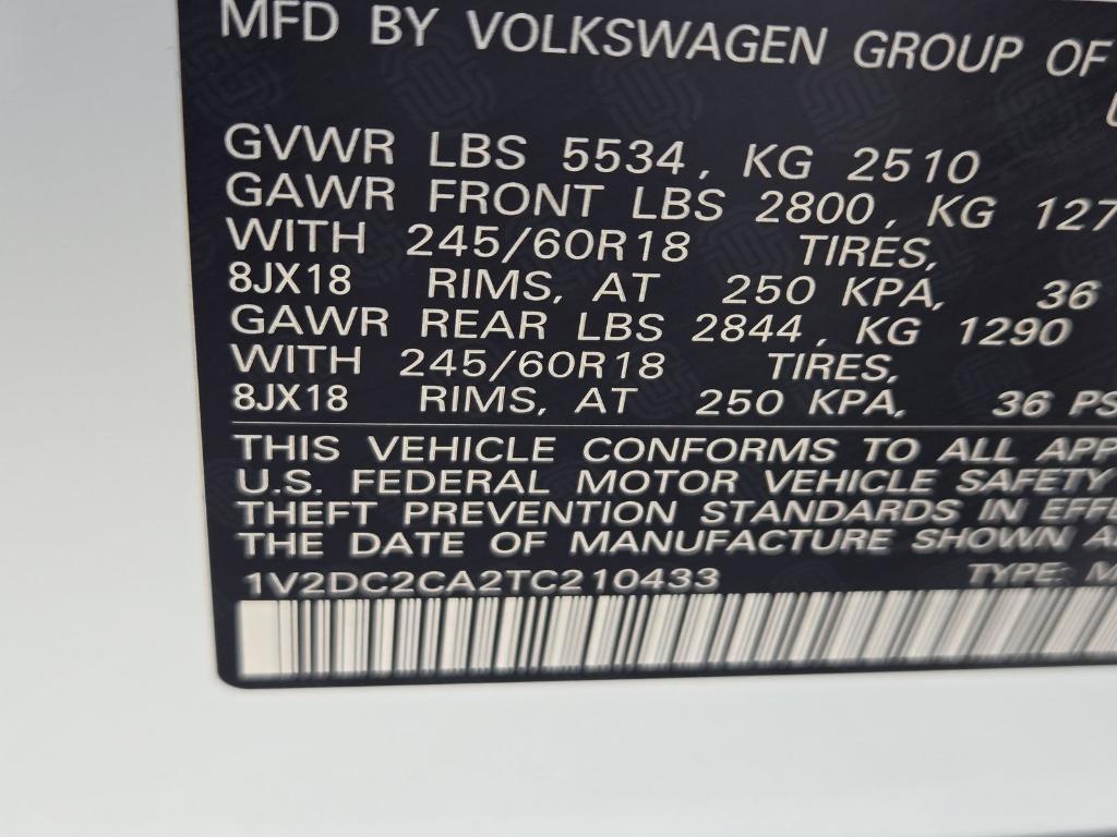 new 2026 Volkswagen Atlas Cross Sport car, priced at $38,868