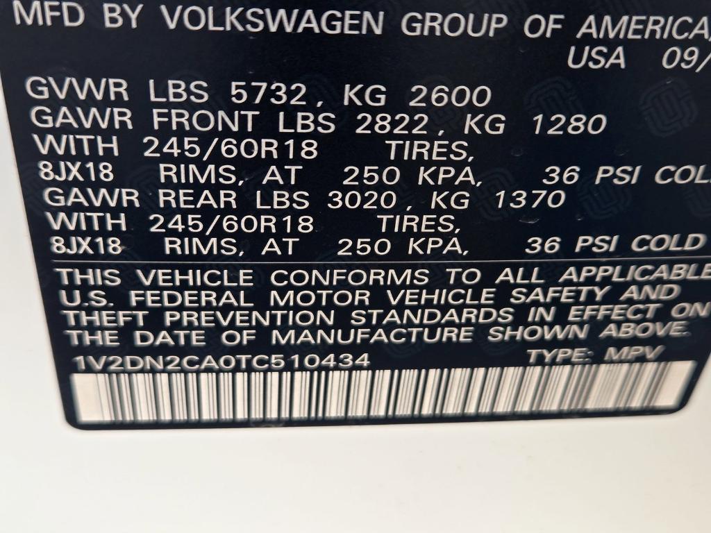 new 2026 Volkswagen Atlas car, priced at $39,844