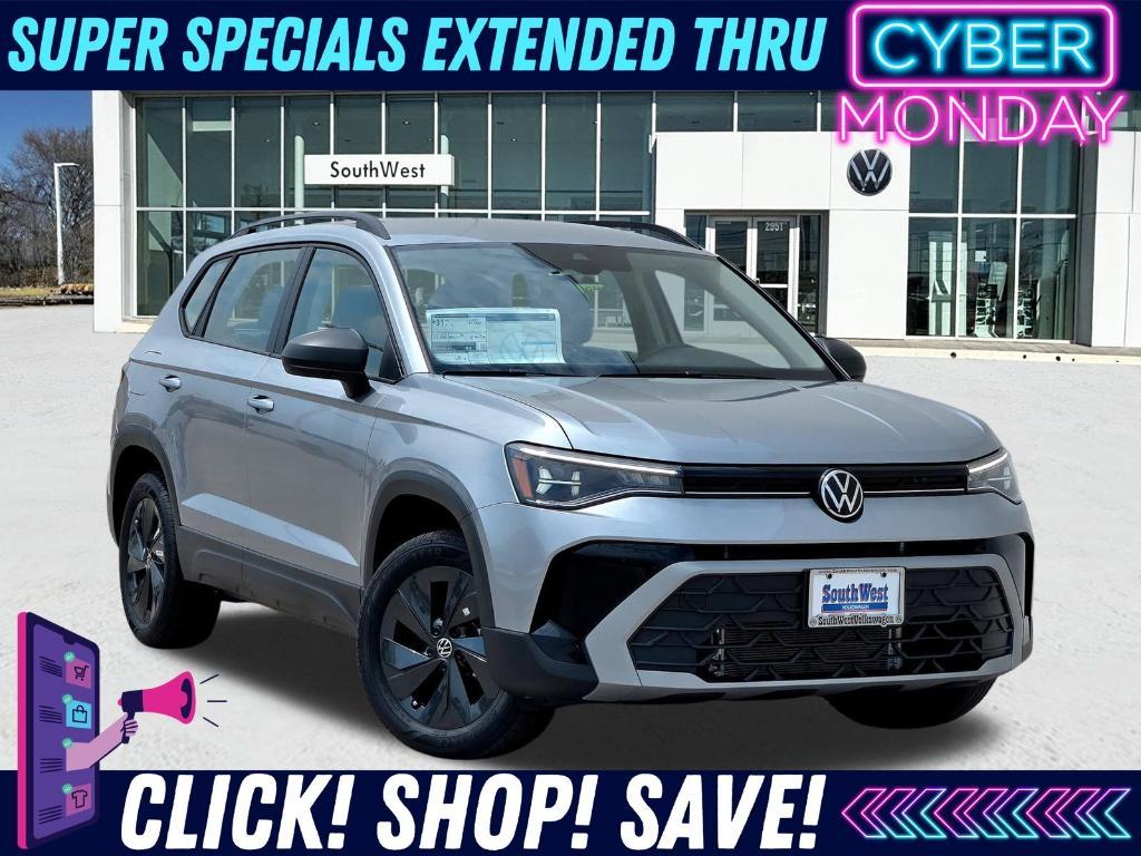 new 2025 Volkswagen Taos car, priced at $23,979