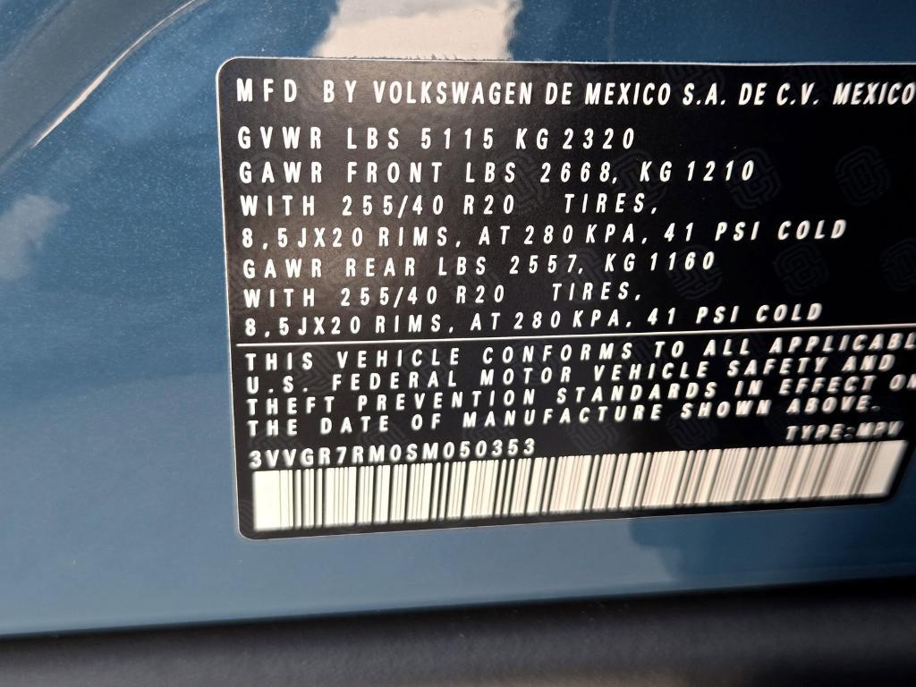 new 2025 Volkswagen Tiguan car, priced at $38,024