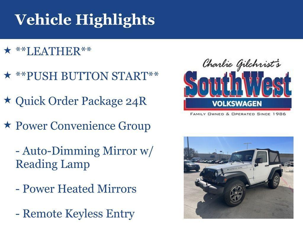 used 2015 Jeep Wrangler car, priced at $20,675