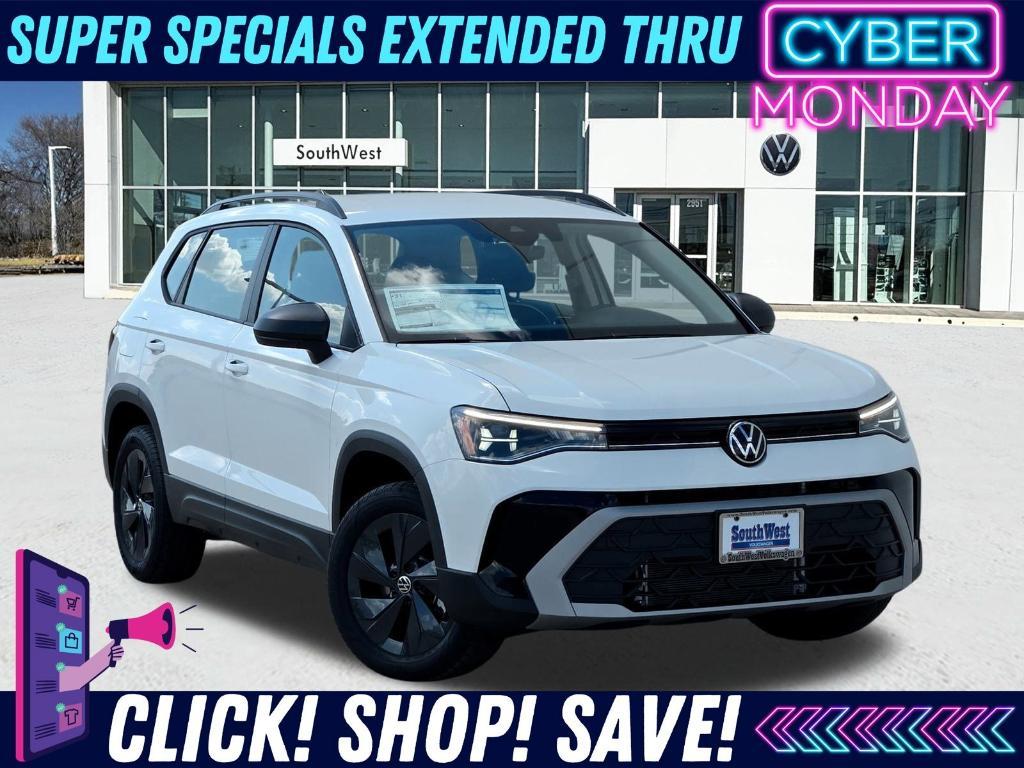 new 2025 Volkswagen Taos car, priced at $23,479