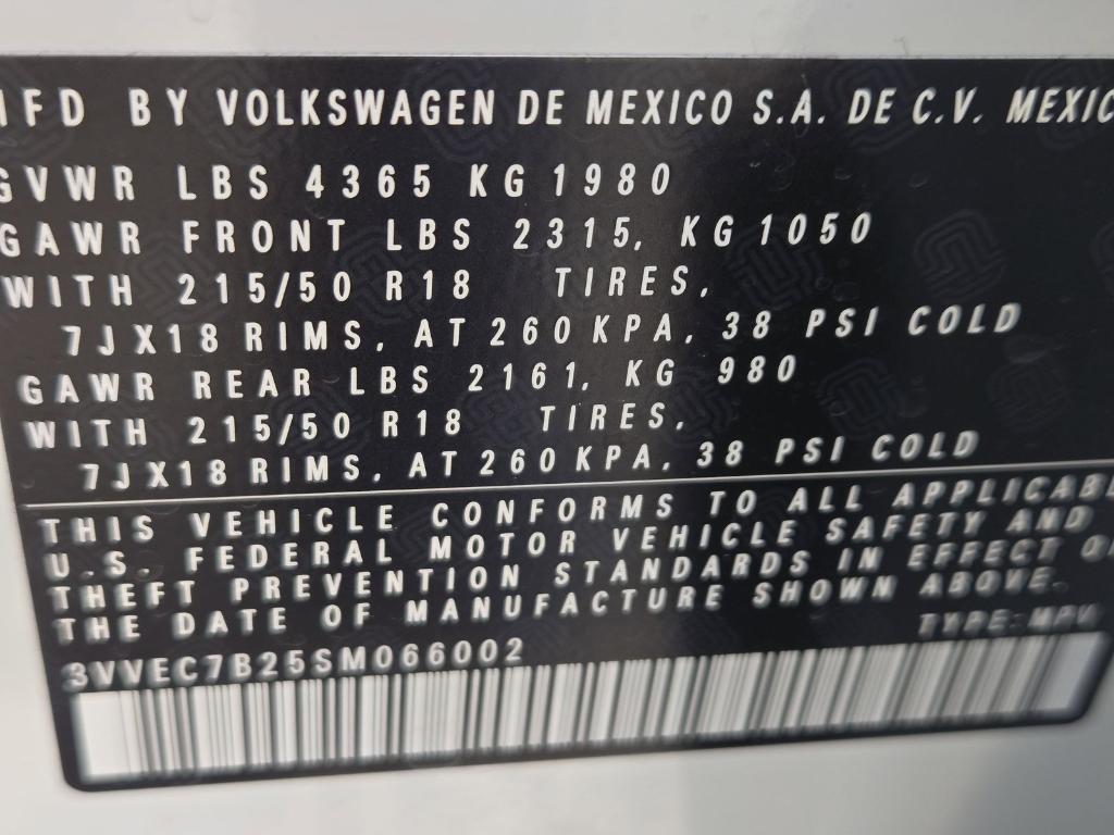 new 2025 Volkswagen Taos car, priced at $27,734