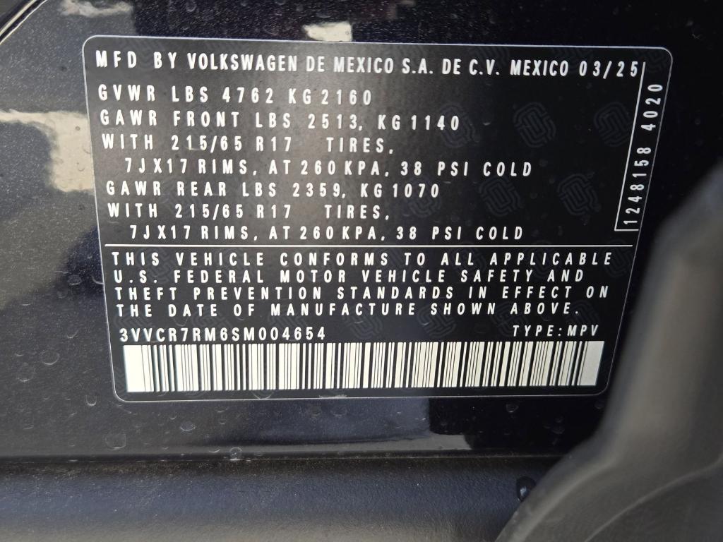 new 2025 Volkswagen Tiguan car, priced at $30,989