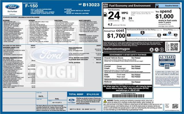 used 2021 Ford F-150 car, priced at $38,995