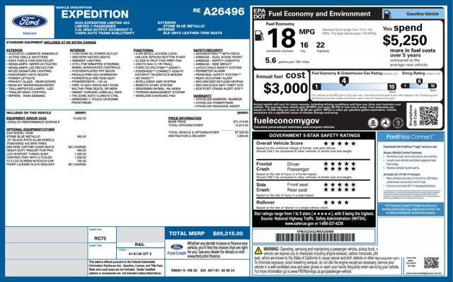 used 2024 Ford Expedition car, priced at $54,499