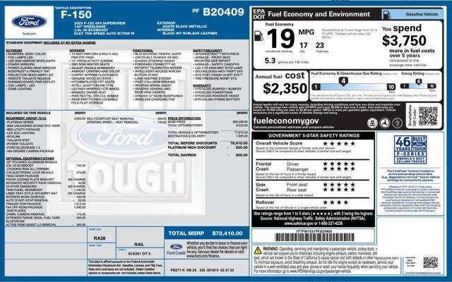 used 2023 Ford F-150 car, priced at $46,946