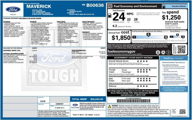 used 2023 Ford Maverick car, priced at $21,995