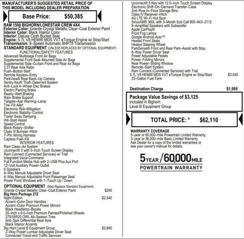 used 2024 Ram 1500 car, priced at $38,883