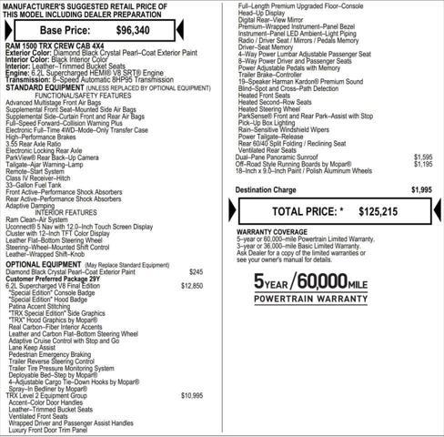 used 2024 Ram 1500 car, priced at $88,840