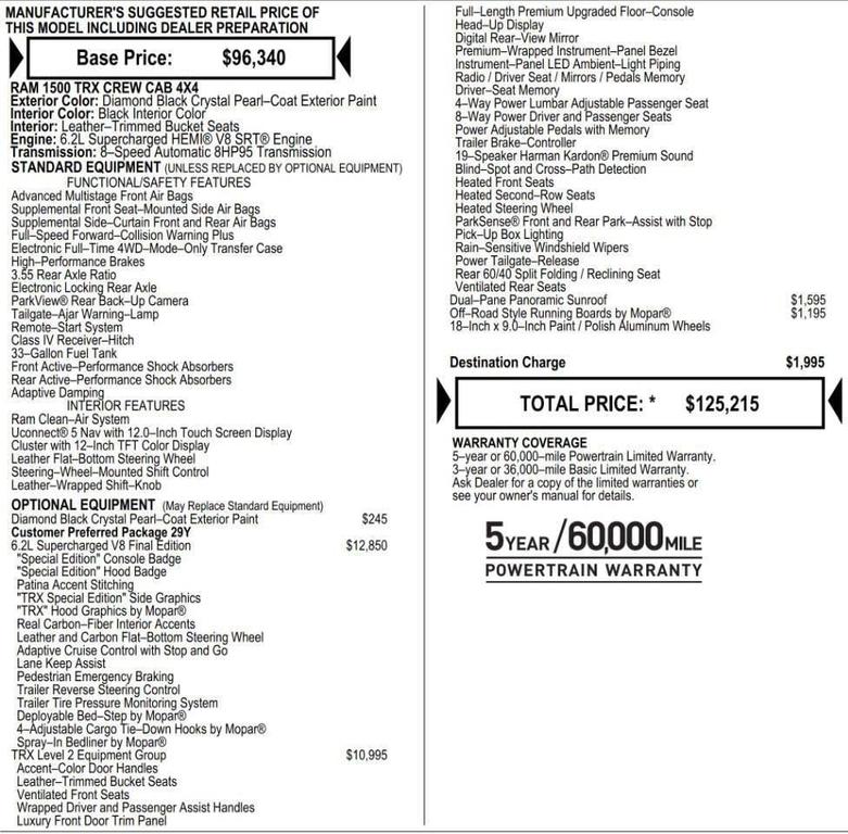 used 2024 Ram 1500 car, priced at $82,559