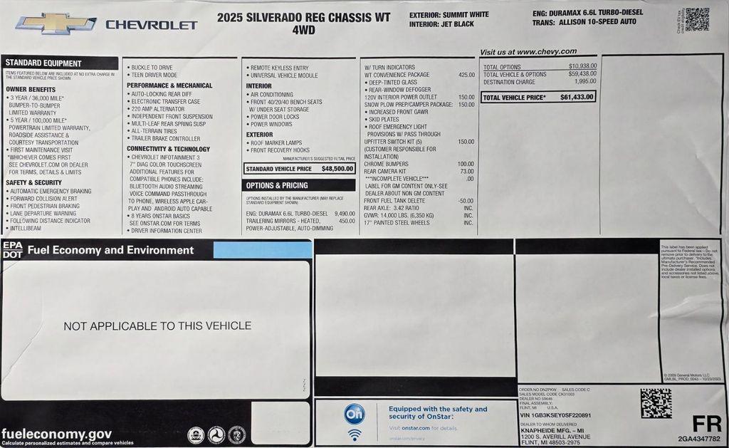 new 2025 Chevrolet Silverado 3500 car, priced at $64,303