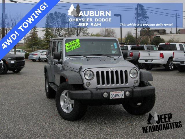 used 2015 Jeep Wrangler Unlimited car, priced at $18,495