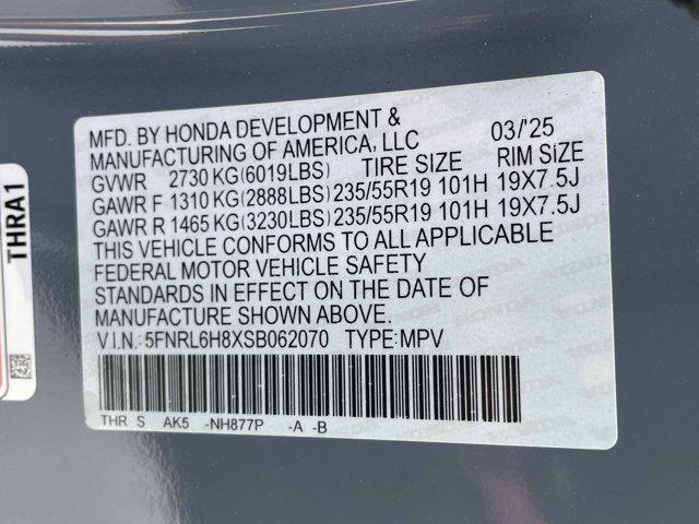 new 2025 Honda Odyssey car, priced at $47,811