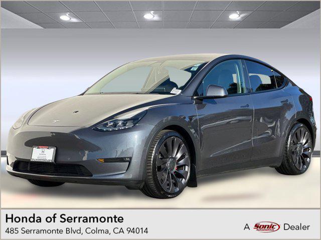 used 2021 Tesla Model Y car, priced at $27,499