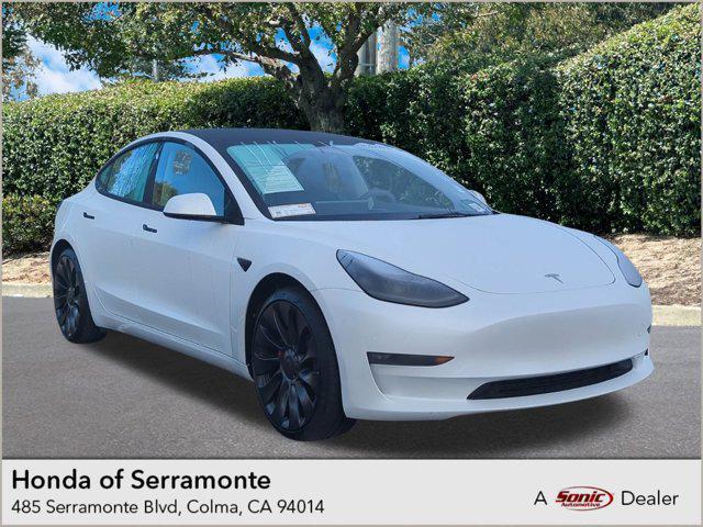 used 2023 Tesla Model 3 car, priced at $34,999