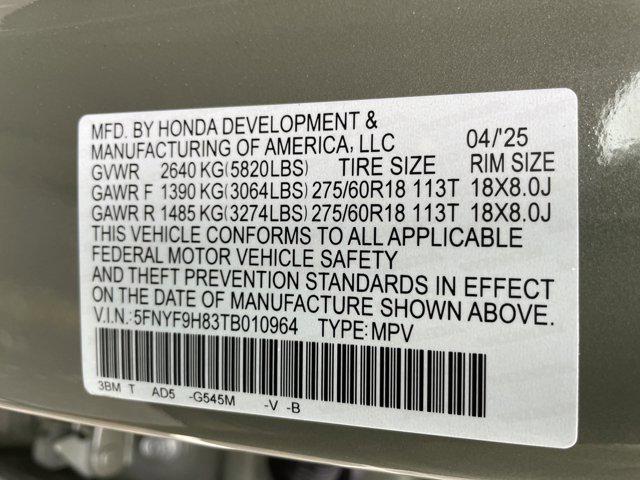 new 2026 Honda Passport car, priced at $57,351