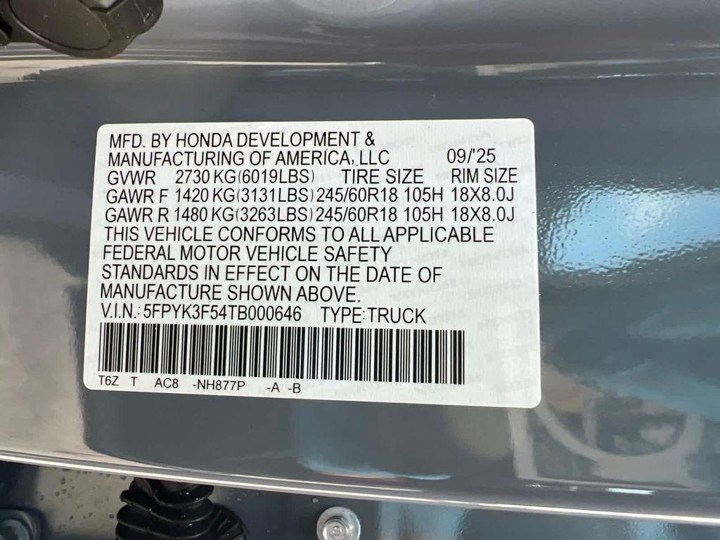 new 2026 Honda Ridgeline car, priced at $45,345