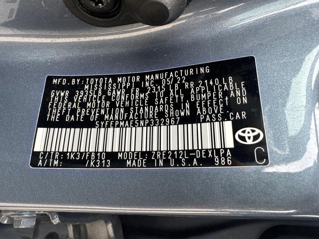 used 2022 Toyota Corolla car, priced at $18,999