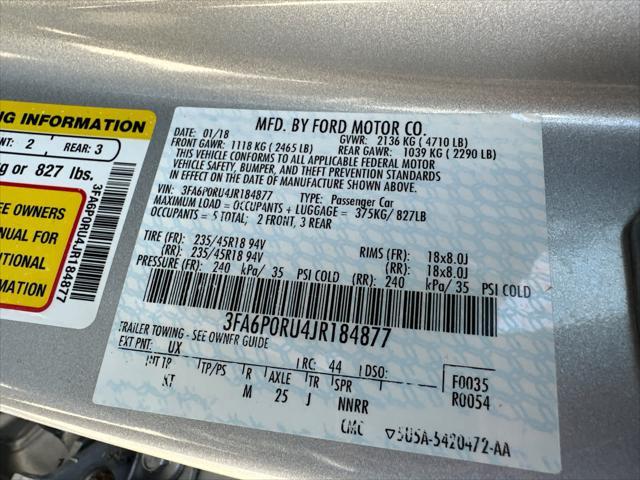used 2018 Ford Fusion Hybrid car, priced at $13,999