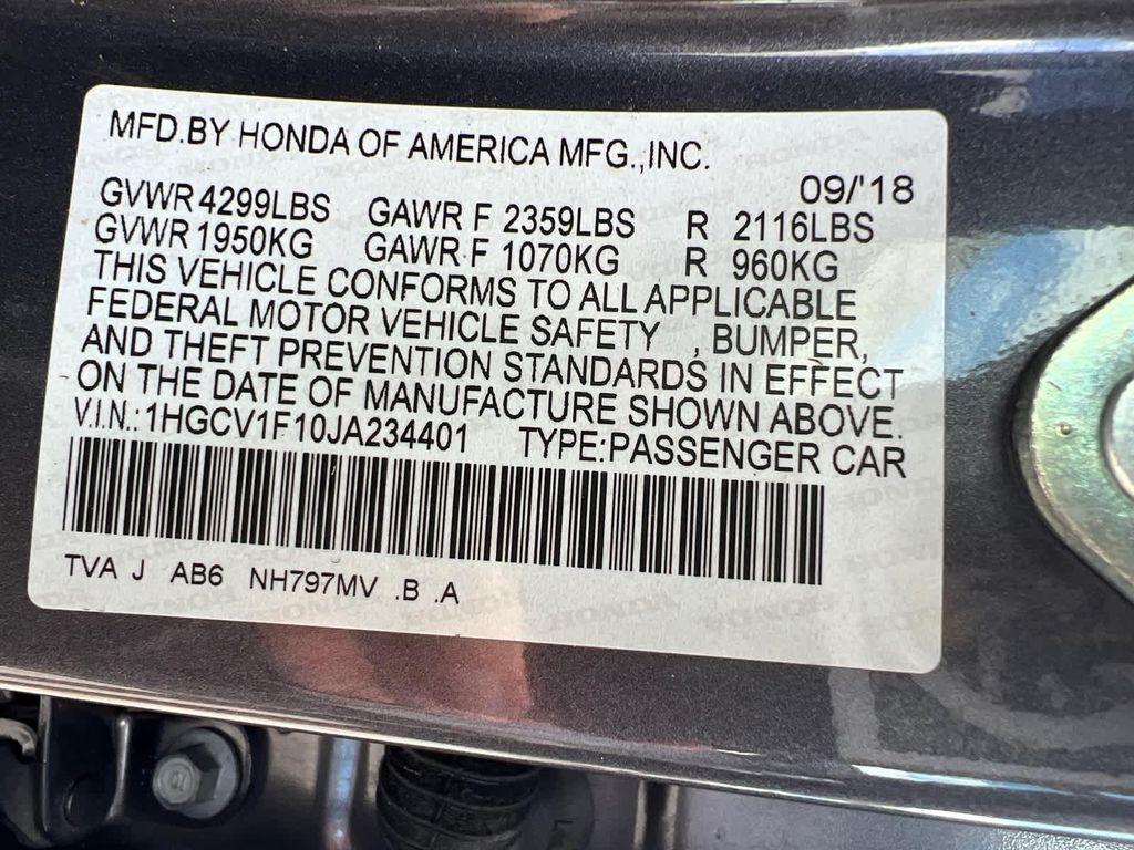 used 2018 Honda Accord car, priced at $21,999